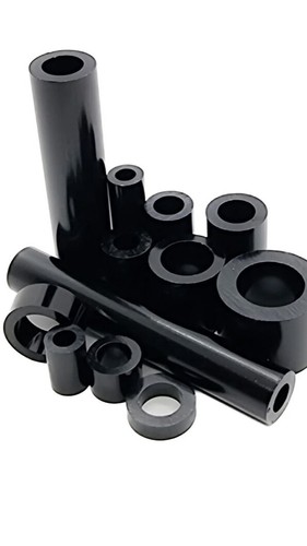 Black aluminium standoff - black,