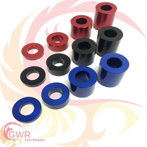 Red black blue - black, anodised