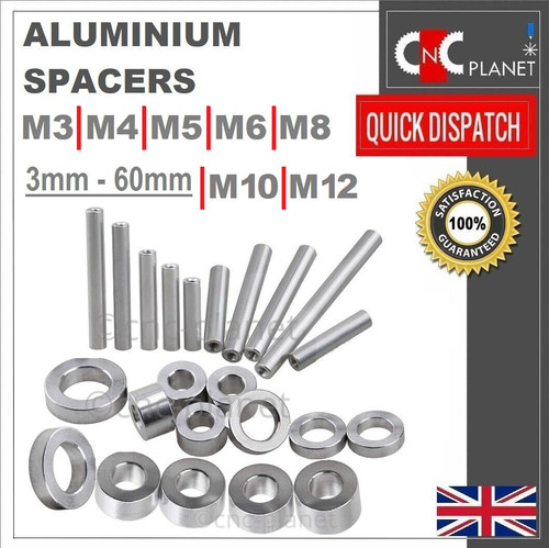 Aluminium standoff spacers - aluminium,
