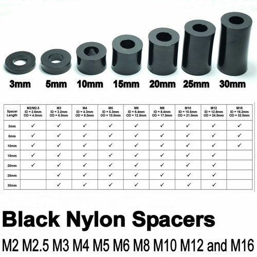 Jet black nylon plastic - black,