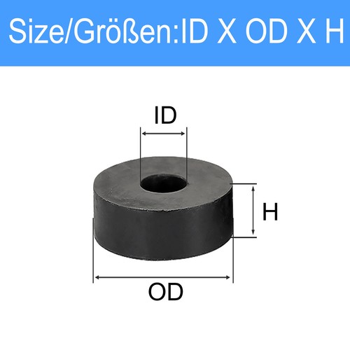 Round rubber spacer - rubber, anti
