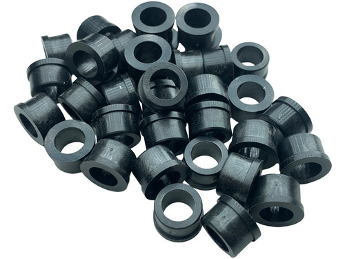 Black nylon plastic - black,