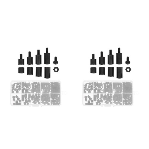 Black nylon column - nylon, nut