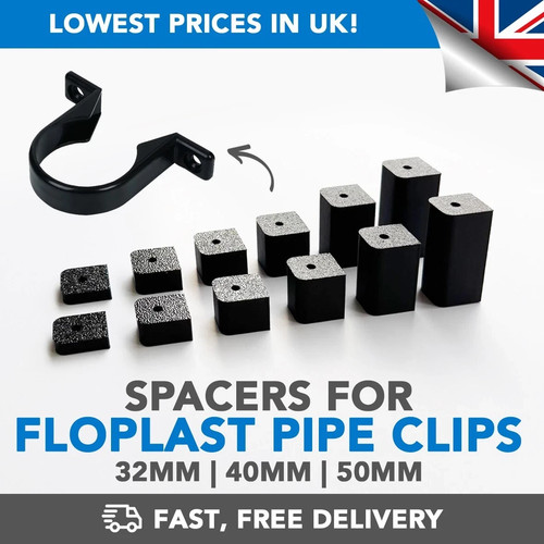 Spacer for floplast pipe clips - spacer,