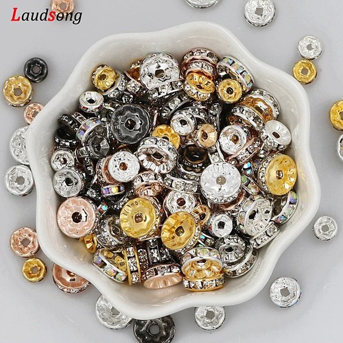4mm rhinestone spacer - 6,8,4mm,