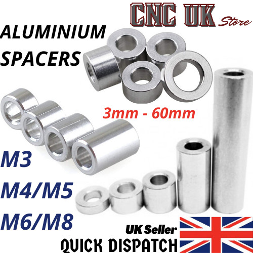 Aluminium standoff spacers - standoff, m3