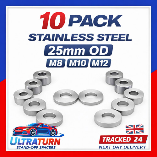 10x 25mm stainless steel - 25mm,