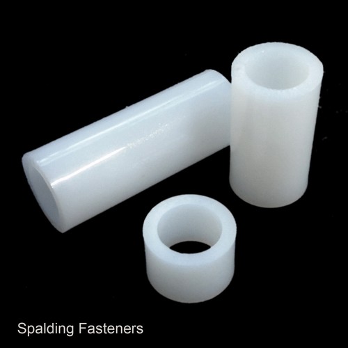 White nylon plastic spacers - white,