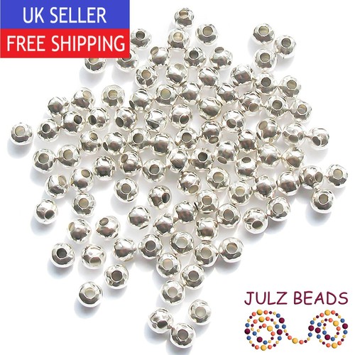 Metal round spacer beads 4mm - spacer,