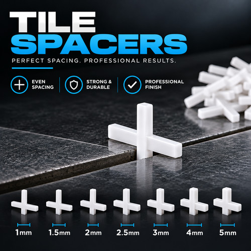 Tile spacers 1mm - 1.5mm,, 2mm